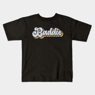 Baddie Retro Vintage Kids T-Shirt